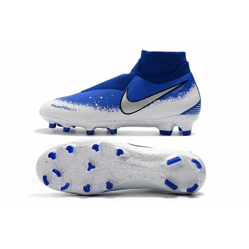 Botas de Fútbol Nike Phantom VSN Elite DF FG Azul&Blanco (#39~#45)