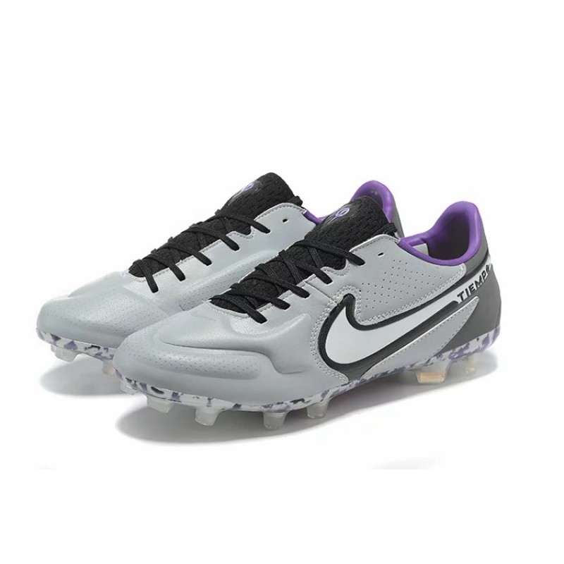 Botas de Fútbol Nike Tiempo Legend 9 Elite FG Gris (#39~#45)