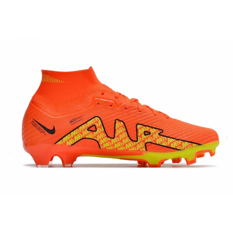Botas de Fútbol Nike Air Zoom Mercurial Superfly IX Elite FG High Top Rojo Naranja (#39~#45)