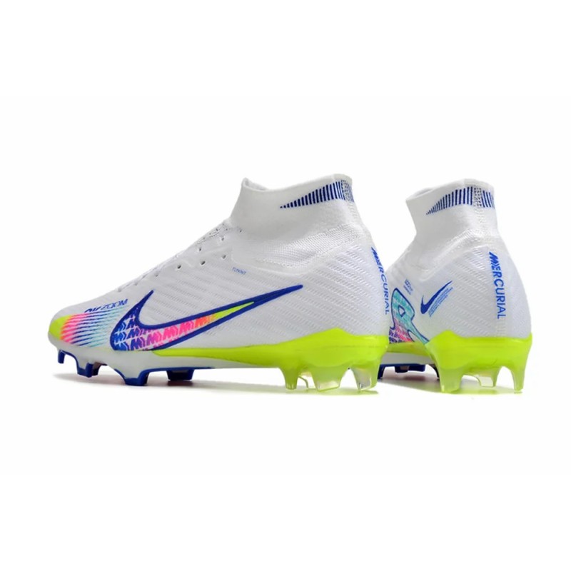 Botas de Fútbol Nike Air Zoom Mercurial Superfly IX Elite FG Blanco&Azul (#39~#45)