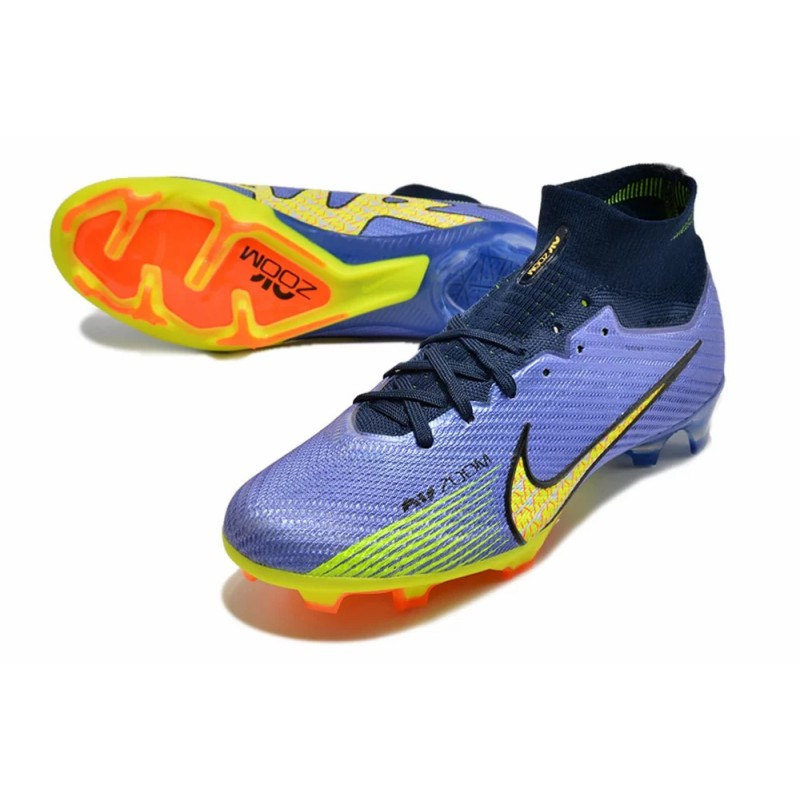 Botas de Fútbol Nike Air Zoom Mercurial Superfly IX Elite FG High Top Azul&Azul Marino (#39~#45)