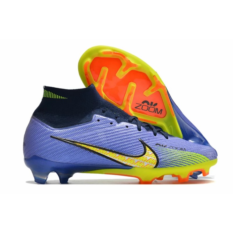 Botas de Fútbol Nike Air Zoom Mercurial Superfly IX Elite FG High Top Azul&Azul Marino (#39~#45)