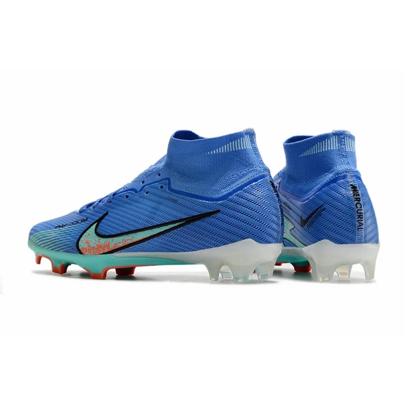 Botas de Fútbol Nike Air Zoom Mercurial Superfly IX Elite FG High Top Azul (#39~#45)