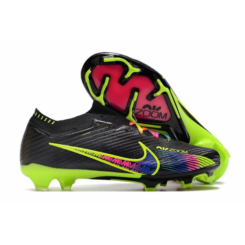 Botas de Fútbol Nike Air Zoom Mercurial Superfly IX Elite FG Negro&Amarillo Fluorescente (#39~#45)