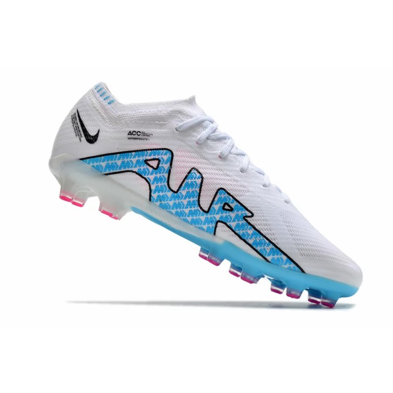 Botas de Fútbol Nike Air Zoom Mercurial Vapor XV Elite AG Blanco&Celeste (#39~#45)