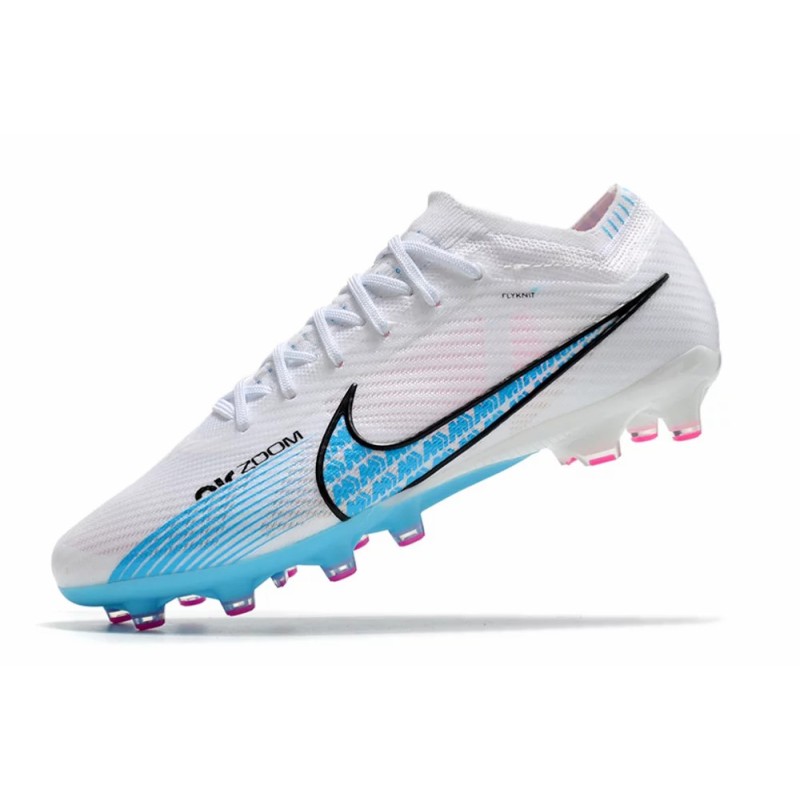 Botas de Fútbol Nike Air Zoom Mercurial Vapor XV Elite AG Blanco&Celeste (#39~#45)