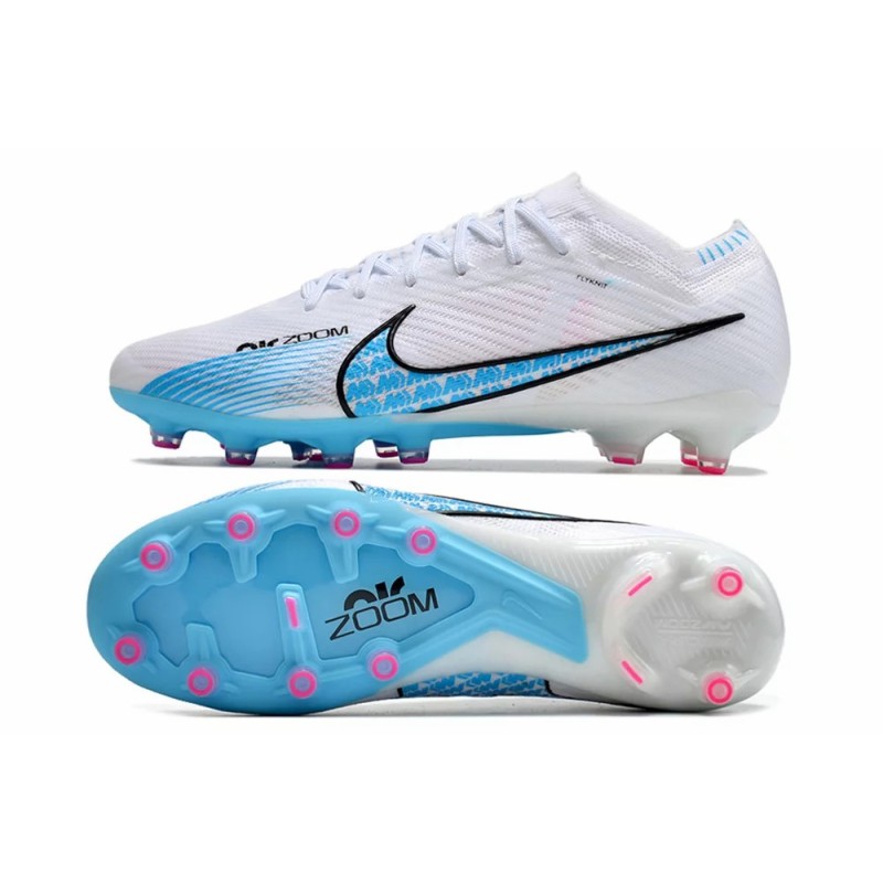 Botas de Fútbol Nike Air Zoom Mercurial Vapor XV Elite AG Blanco&Celeste (#39~#45)