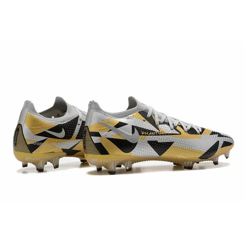 Botas de Fútbol Nike Phantom GT Elite FG Gris&Dorado (#39~#45)