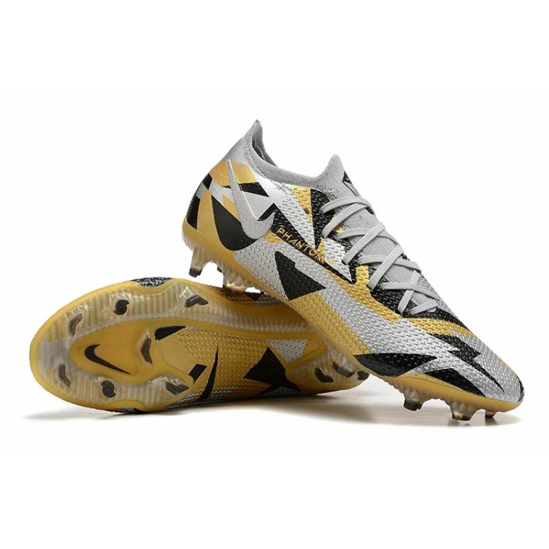 Botas de Fútbol Nike Phantom GT Elite FG Gris&Dorado (#39~#45)