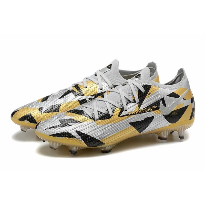 Botas de Fútbol Nike Phantom GT Elite FG Gris&Dorado (#39~#45)