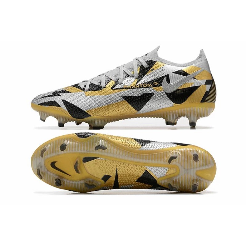 Botas de Fútbol Nike Phantom GT Elite FG Gris&Dorado (#39~#45)