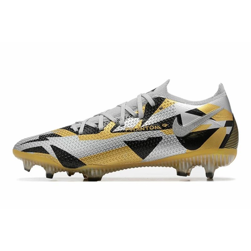 Botas de Fútbol Nike Phantom GT Elite FG Gris&Dorado (#39~#45)