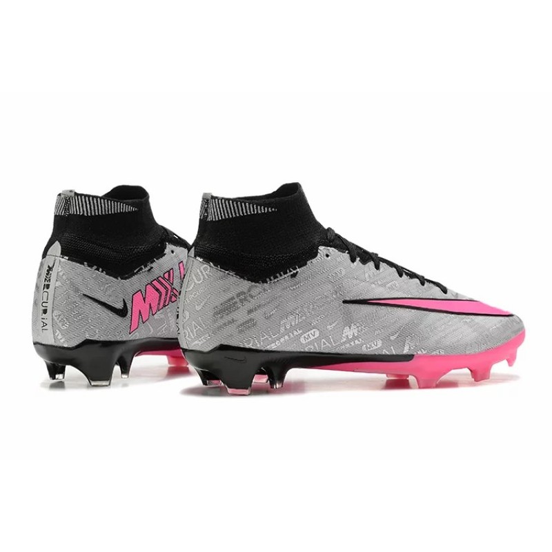 Botas de Fútbol Nike Air Zoom Mercurial Superfly IX Elite FG Gris&Rosa (#39~#45)