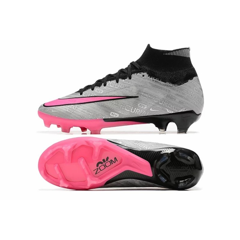 Botas de Fútbol Nike Air Zoom Mercurial Superfly IX Elite FG Gris&Rosa (#39~#45)