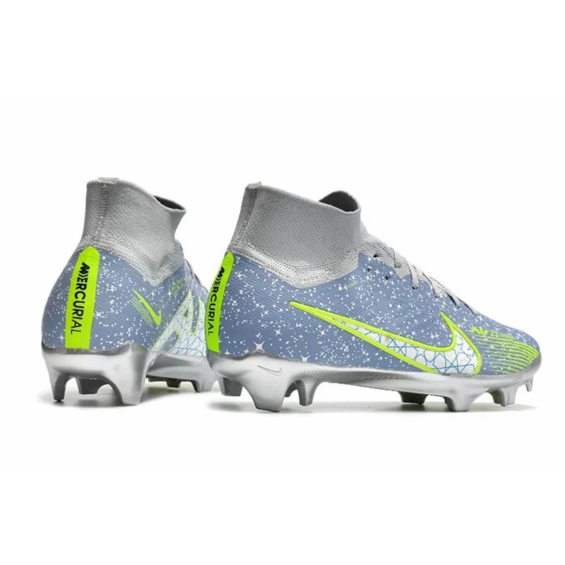 Botas de Fútbol Nike Air Zoom FG High Top Azul Gris (#39~#45)