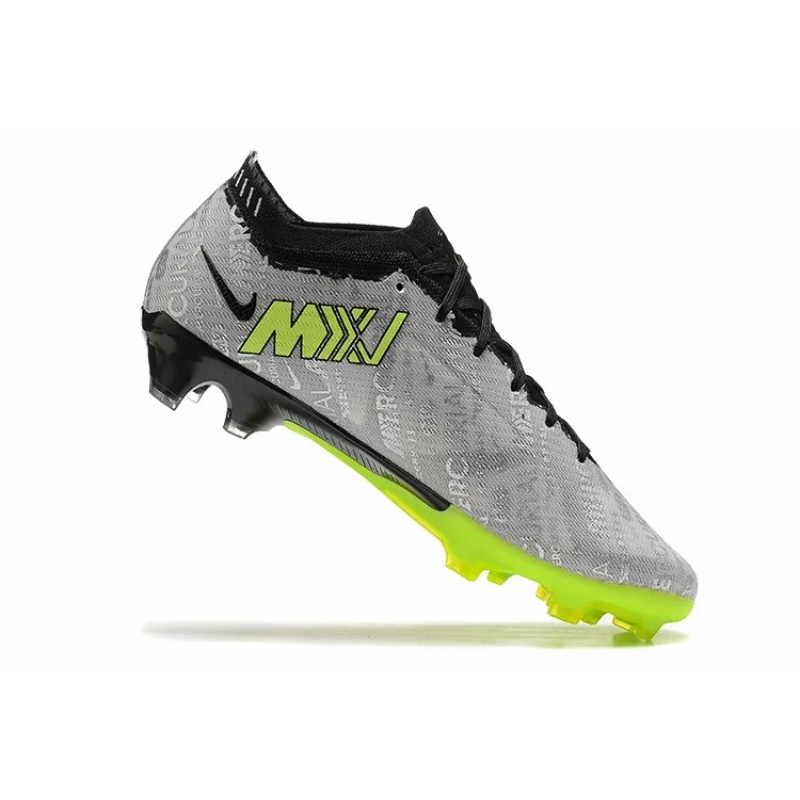 Botas de Fútbol Nike Air Zoom Mercurial Vapor XV Elite FG Gris&Amarillo Fluorescente (#39~#45)