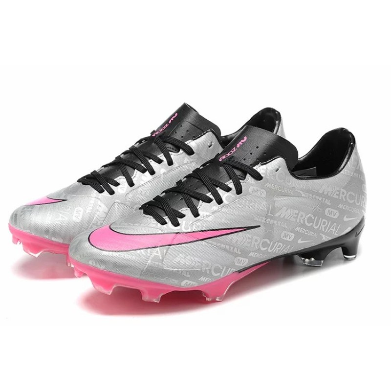 Botas de Fútbol Nike Mercurial Vapor XV FG Gris&Rosa (#39~#45)