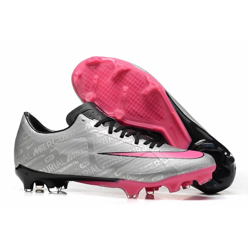 Botas de Fútbol Nike Mercurial Vapor XV FG Gris&Rosa (#39~#45)