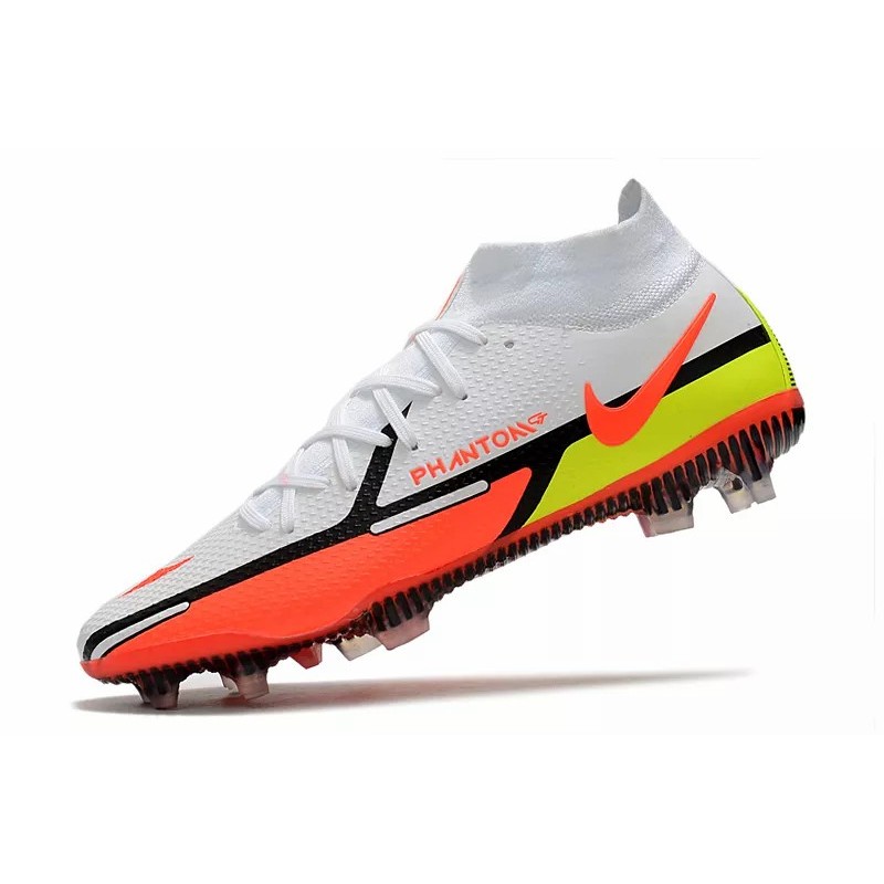 Botas de Fútbol Nike Phantom GT II Elite DF FG High Top Blanco&Rojo (#39~#45)