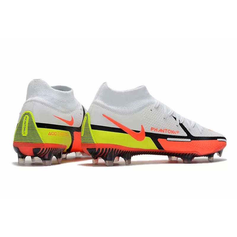 Botas de Fútbol Nike Phantom GT II Elite DF FG High Top Blanco&Rojo (#39~#45)