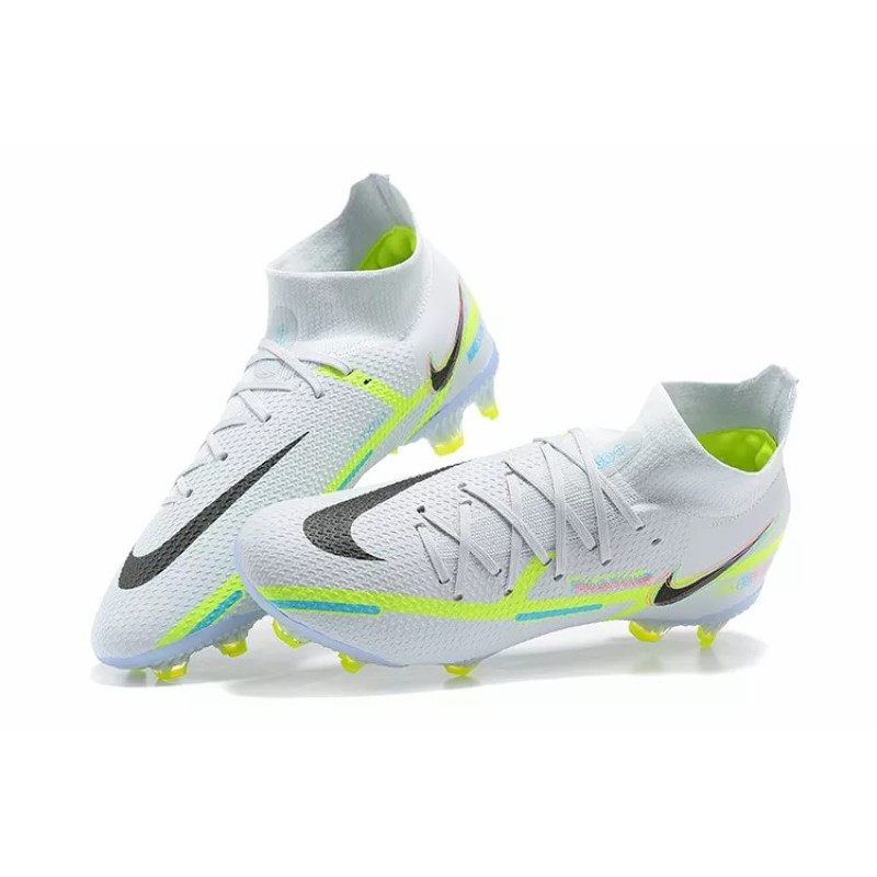 Botas de Fútbol Nike Phantom GT2 Dynamic Fit Elite FG Blanco&Amarillo Fluorescente (#39~#45)