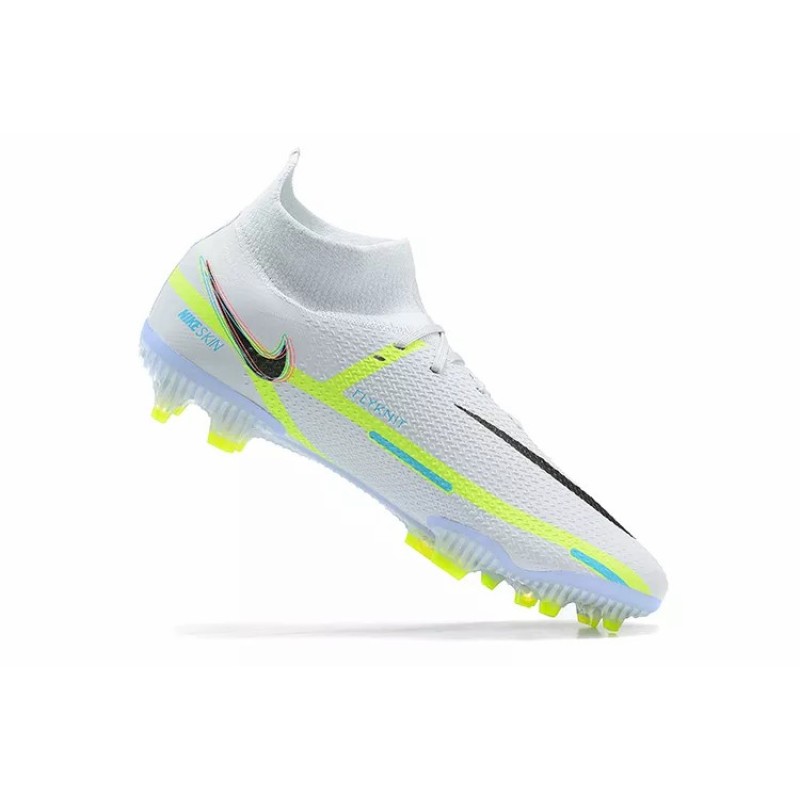 Botas de Fútbol Nike Phantom GT2 Dynamic Fit Elite FG Blanco&Amarillo Fluorescente (#39~#45)