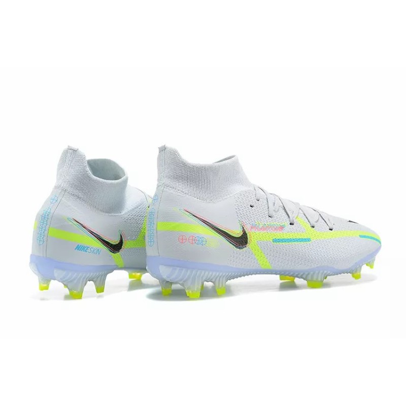 Botas de Fútbol Nike Phantom GT2 Dynamic Fit Elite FG Blanco&Amarillo Fluorescente (#39~#45)