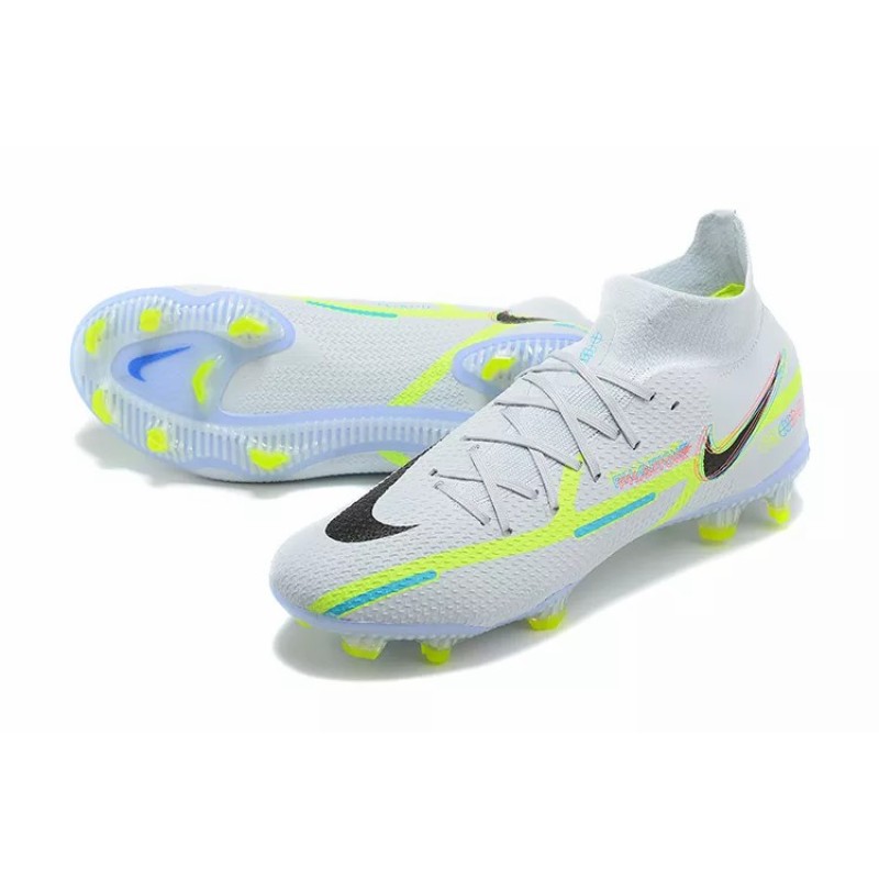 Botas de Fútbol Nike Phantom GT2 Dynamic Fit Elite FG Blanco&Amarillo Fluorescente (#39~#45)