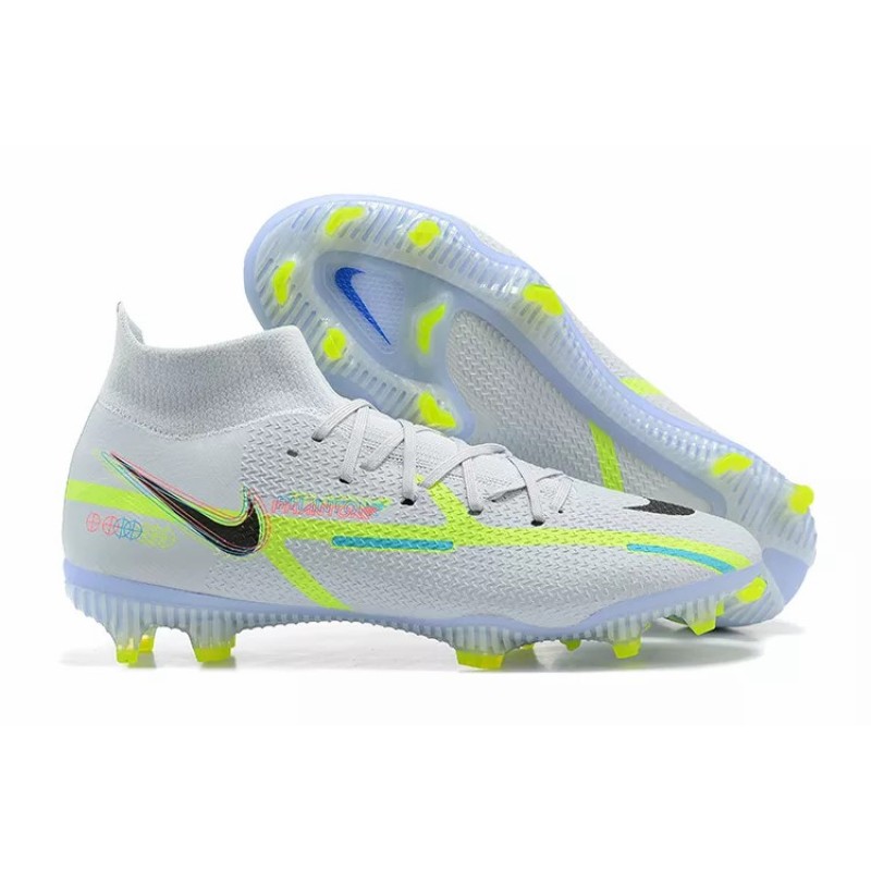 Botas de Fútbol Nike Phantom GT2 Dynamic Fit Elite FG Blanco&Amarillo Fluorescente (#39~#45)