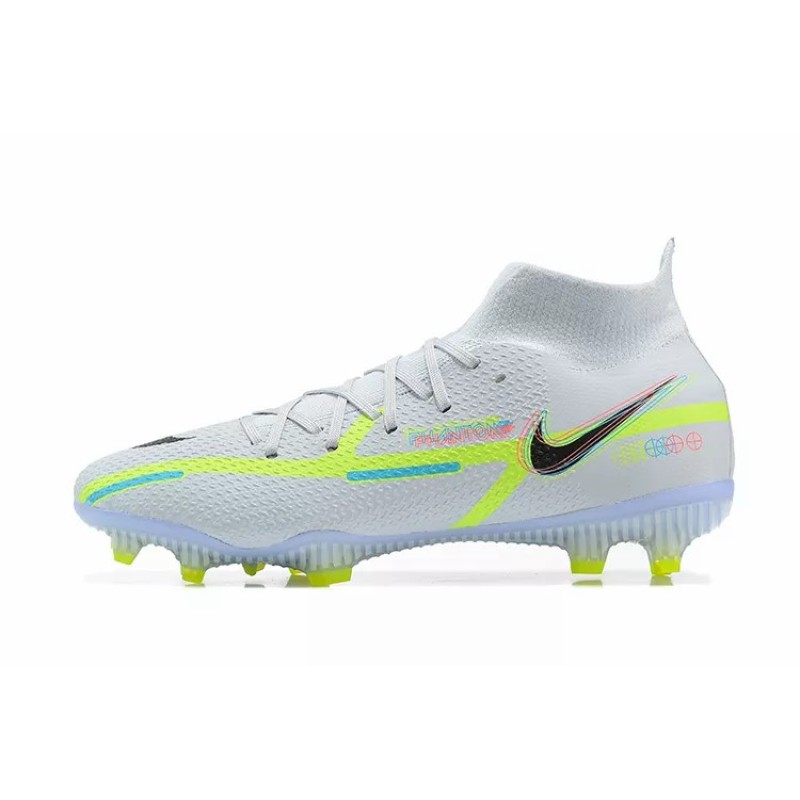 Botas de Fútbol Nike Phantom GT2 Dynamic Fit Elite FG Blanco&Amarillo Fluorescente (#39~#45)