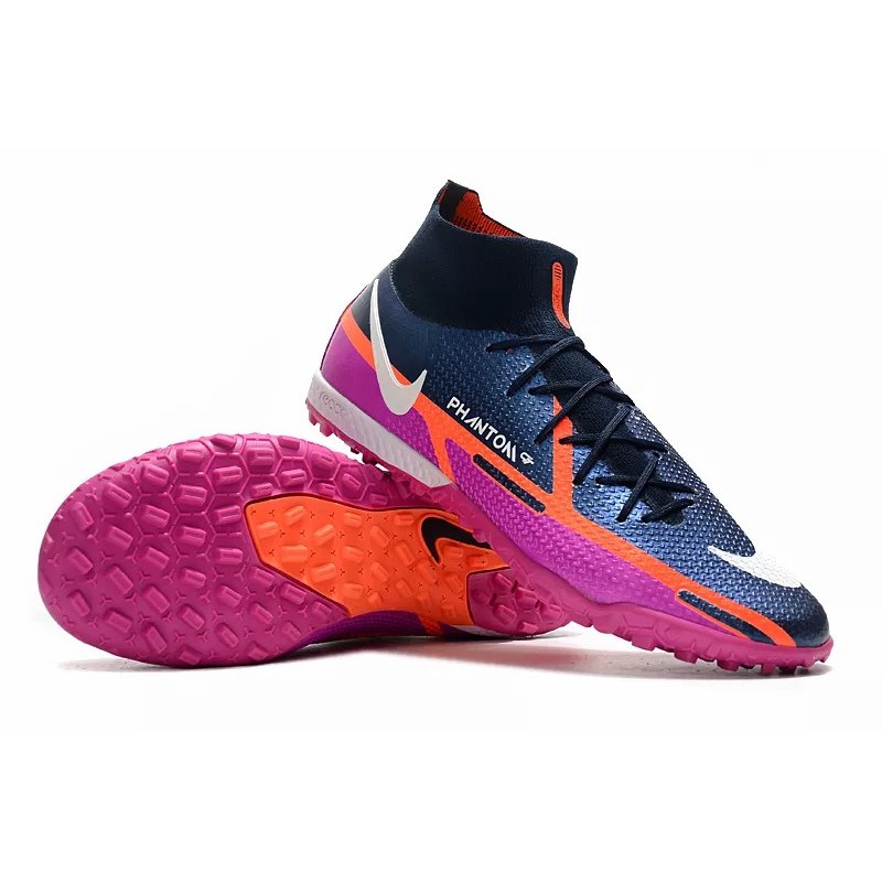 Botas de Fútbol Nike Phantom GT2 Elite Dynamic Fit TF Púrpura&Azul Marino (#39~#45)