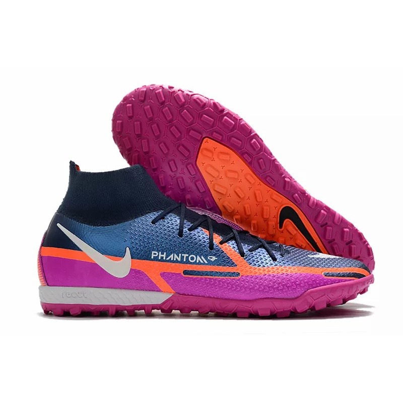 Botas de Fútbol Nike Phantom GT2 Elite Dynamic Fit TF Púrpura&Azul Marino (#39~#45)
