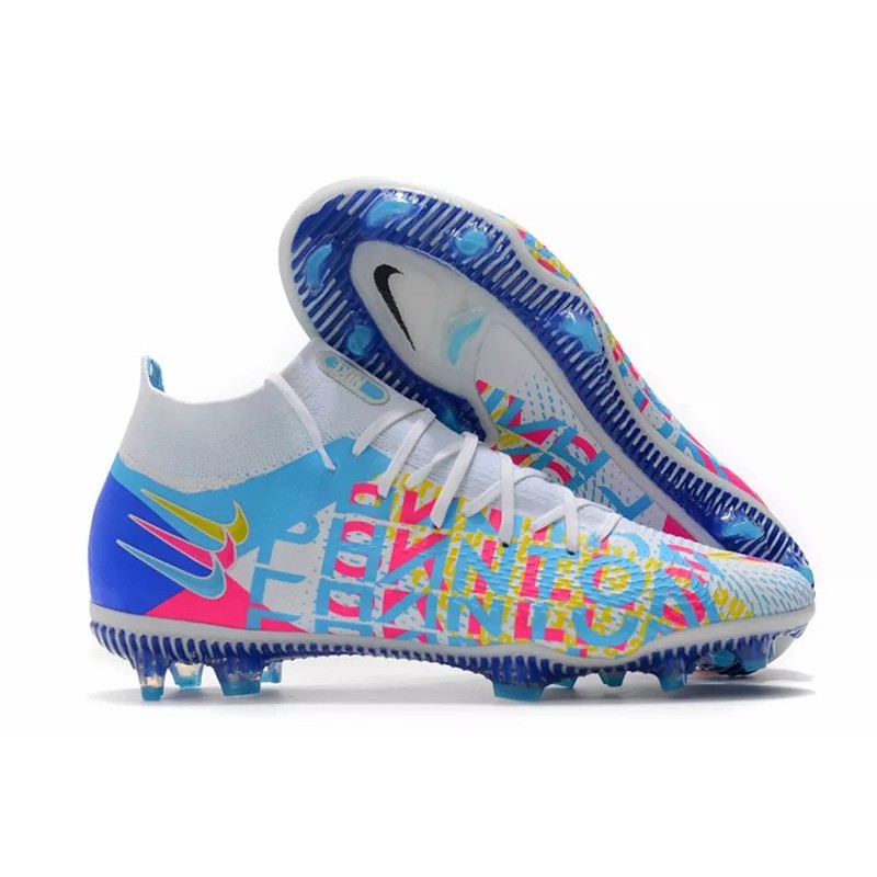 Botas de Fútbol Nike Phantom GT Elite DF 3D FG Blanco&Multicolor (#39~#45)