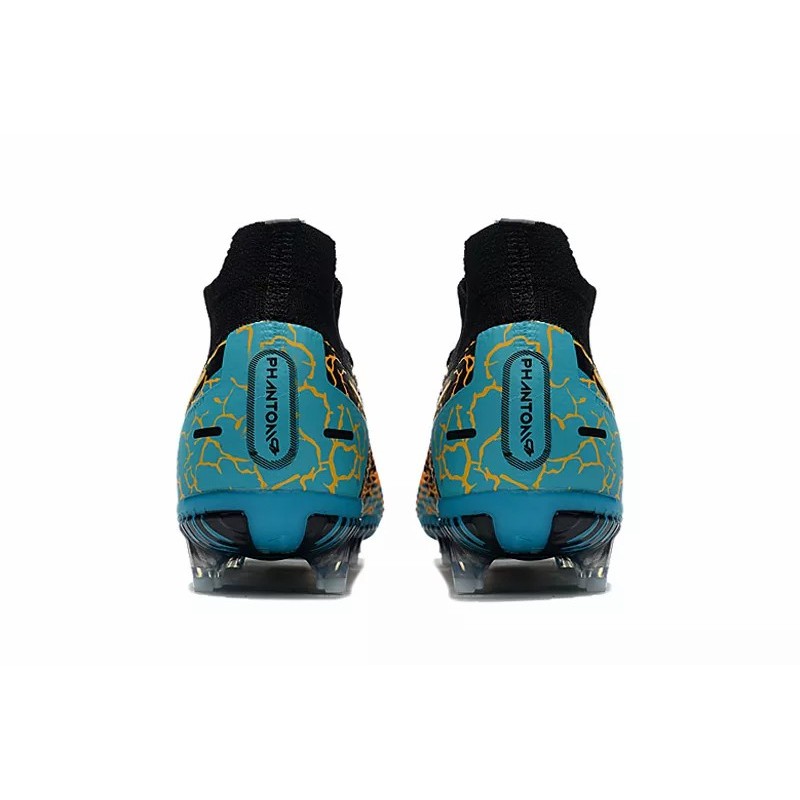Botas de Fútbol Nike Phantom GT Elite DF FG Negro&Naranja&Azul (#38~#45)
