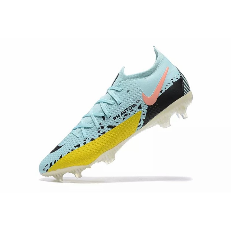 Botas de Fútbol Nike Phantom GT Elite FG Celeste&Amarillo (#39~#45)