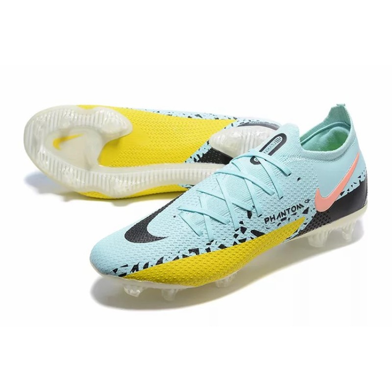 Botas de Fútbol Nike Phantom GT Elite FG Celeste&Amarillo (#39~#45)