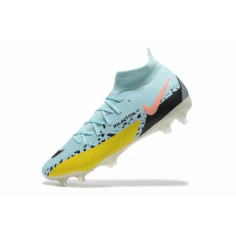 Botas de Fútbol Nike Phantom GT Elite Dynamic Fit FG Celeste&Amarillo