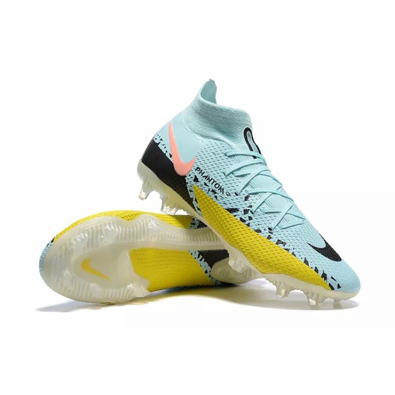 Botas de Fútbol Nike Phantom GT Elite Dynamic Fit FG Celeste&Amarillo
