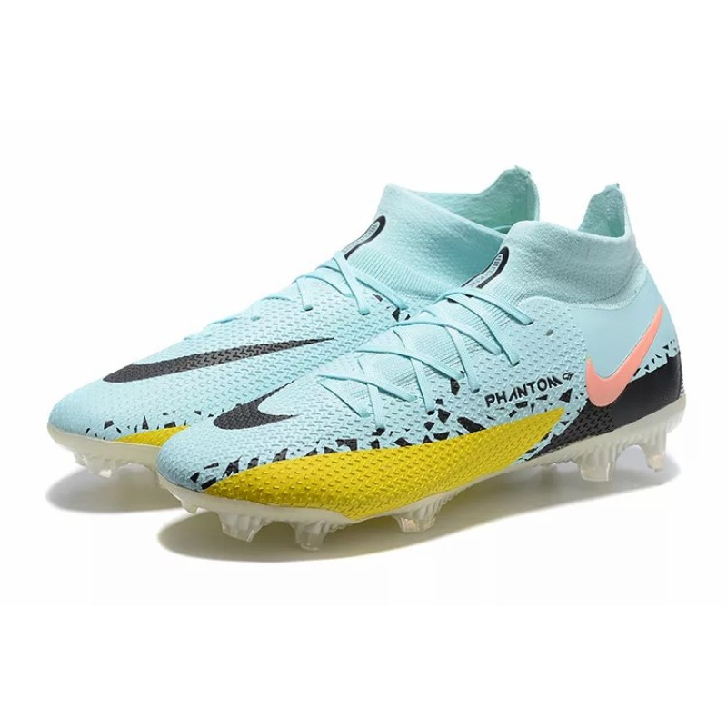 Botas de Fútbol Nike Phantom GT Elite Dynamic Fit FG Celeste&Amarillo