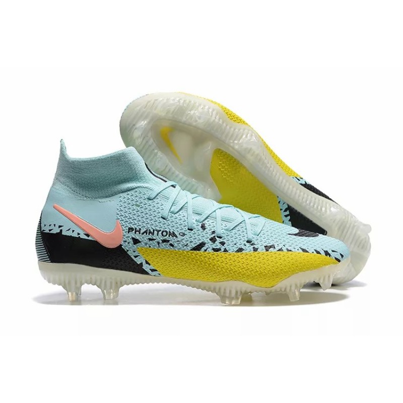 Botas de Fútbol Nike Phantom GT Elite Dynamic Fit FG Celeste&Amarillo