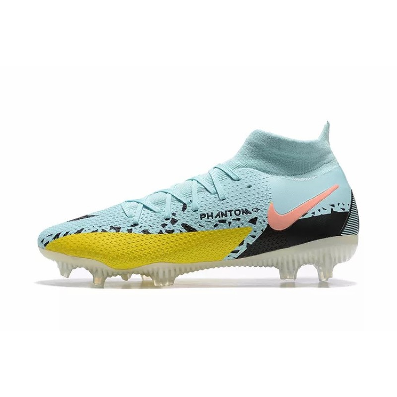 Botas de Fútbol Nike Phantom GT Elite Dynamic Fit FG Celeste&Amarillo