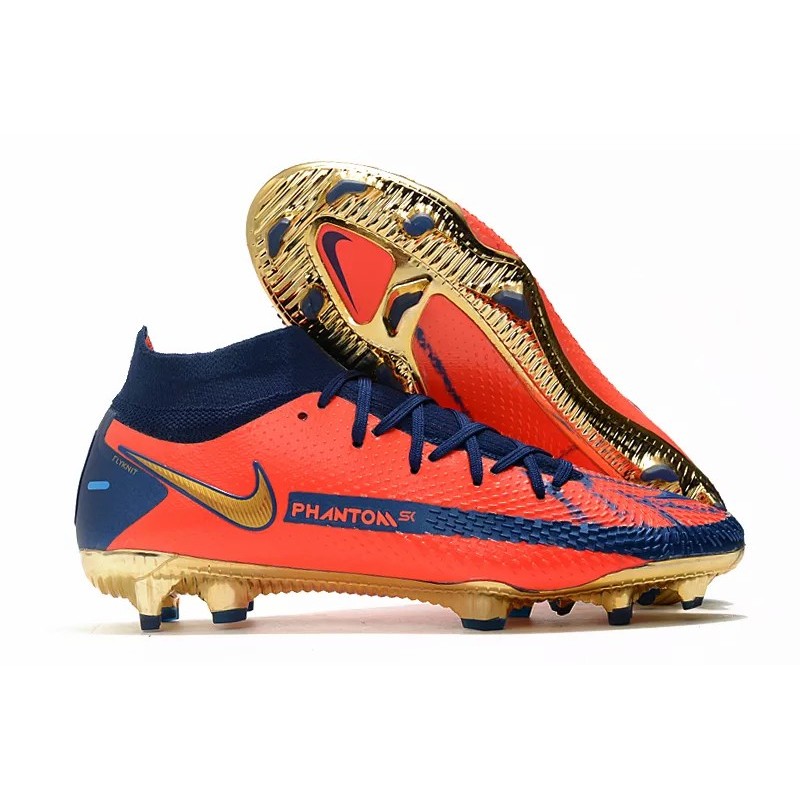 Botas de Fútbol Nike Phantom GT Elite Dynamic Fit FG Rojo&Azul Marino (#39~#45)