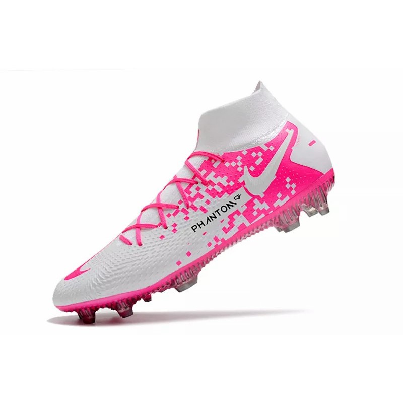 Botas de Fútbol Nike Phantom GT Elite Dynamic Fit FG Blanco&Rosa (#39~#45)