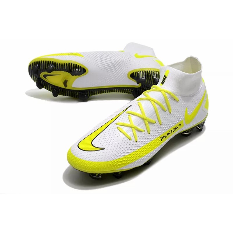 Botas de Fútbol Nike Phantom GT Elite Dynamic Fit FG Blanco&Amarillo (#39~#45)