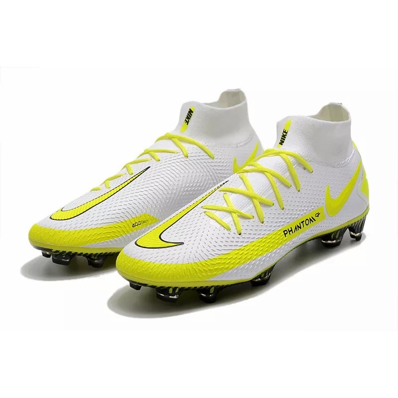 Botas de Fútbol Nike Phantom GT Elite Dynamic Fit FG Blanco&Amarillo (#39~#45)