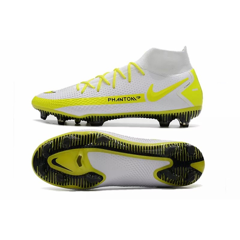 Botas de Fútbol Nike Phantom GT Elite Dynamic Fit FG Blanco&Amarillo (#39~#45) Botas de Fútbol Nike Phantom GT Elite Dynamic Fit FG Blanco&Amarillo (#39~#45)