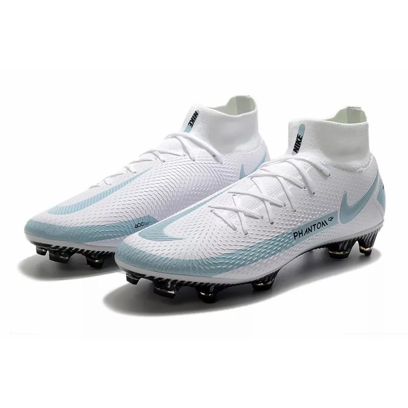 Botas de Fútbol Nike Phantom GT Elite Dynamic Fit FG Blanco&Azul Claro (#39~#45)