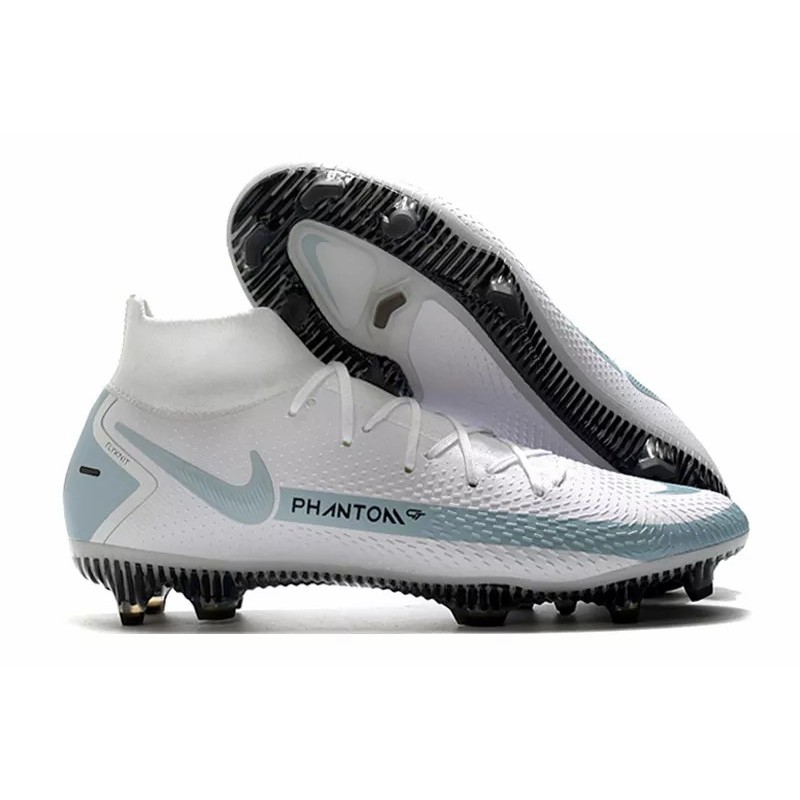 Botas de Fútbol Nike Phantom GT Elite Dynamic Fit FG Blanco&Azul Claro (#39~#45)