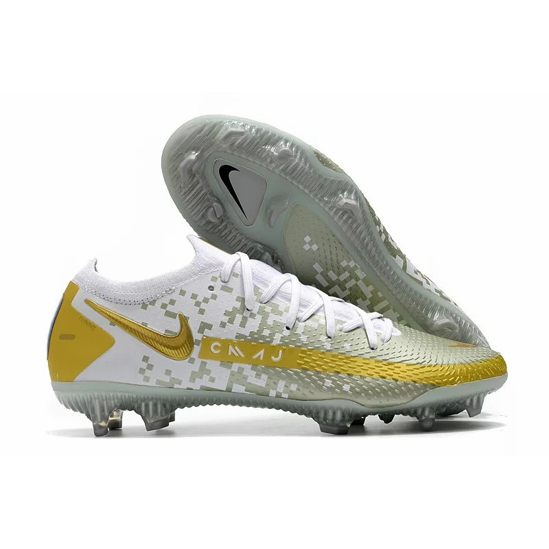 Botas de Fútbol Nike Phantom GT Elite FG Amarillo / Gris&Blanco&Amarillo / Blanco&Gris / Negro&Blanco / Rosado&Verde Oscuro / Blanco / Gris&Azul / Blanco&Amarillo / Amarillo Fluorescente (#39~#45)