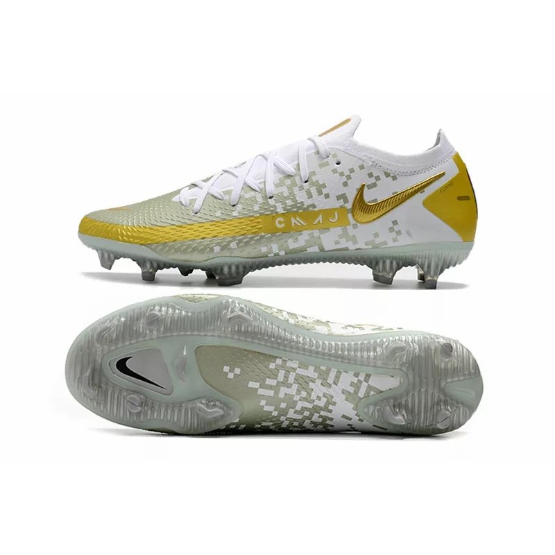 Botas de Fútbol Nike Phantom GT Elite FG Amarillo / Gris&Blanco&Amarillo / Blanco&Gris / Negro&Blanco / Rosado&Verde Oscuro / Blanco / Gris&Azul / Blanco&Amarillo / Amarillo Fluorescente (#39~#45)